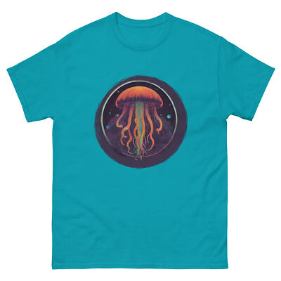 ''Cosmic Jellyfish'' Unisex T-shirt Psychedelic Space Medusa Galactic Sea