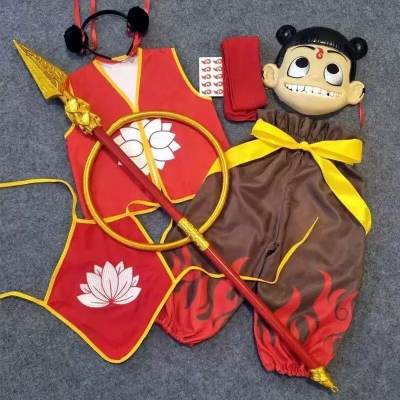 Kids Nezha Costume Cosplay Anime Ne Zha Christmas and Halloween