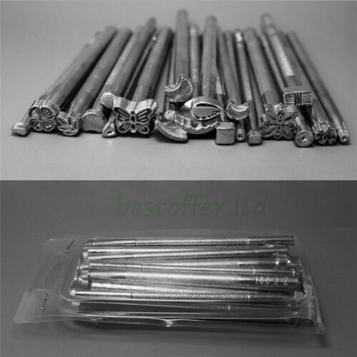 10-44 pz kit strumenti artigianali in pelle punzone da cucire intaglio cucitura strumenti di lavoro manuale - Foto 16 di 19