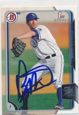 Benton Moss Tampa Bay Rays Autographed 2015 Bowman 1st Baseball Card #35