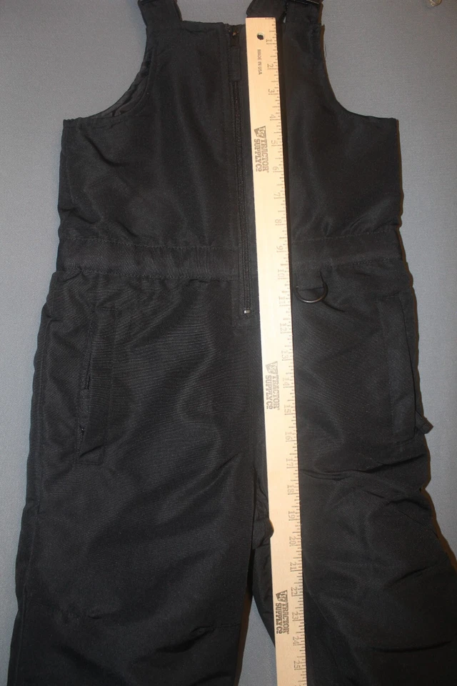 Athletech Youth S 6/7 黑色滑雪围兜整体防水绝缘 — 第 4/4 张图片