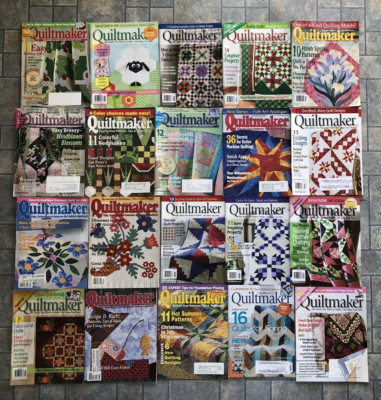 Magazine Lot Of 20 Quiltmaker Quilting Quilts Techniques Designs & MORE!