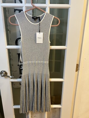 theory knit checkered dress Theory Official Site