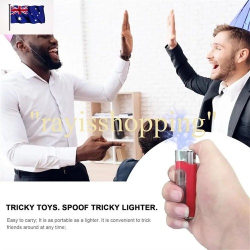 1 x BLACK Electric Shock Lighter Fake Funny Mild Buzz Prank Joke April Fools Gag - Picture 6 of 7