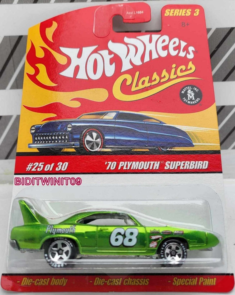 HOT WHEELS CLASSICS SERIES 3 '70 PLYMOUTH SUPERBIRD #25/30 GREEN