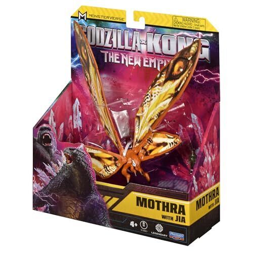 Godzilla x Kong The New Empire 6-Inch Mothra Action Figure Toy Includes Mini Jia - Picture 7 of 7