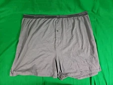 1 Pair Fruit Of The Loom Boxer Size 4XB Gray & Blue Super Soft 