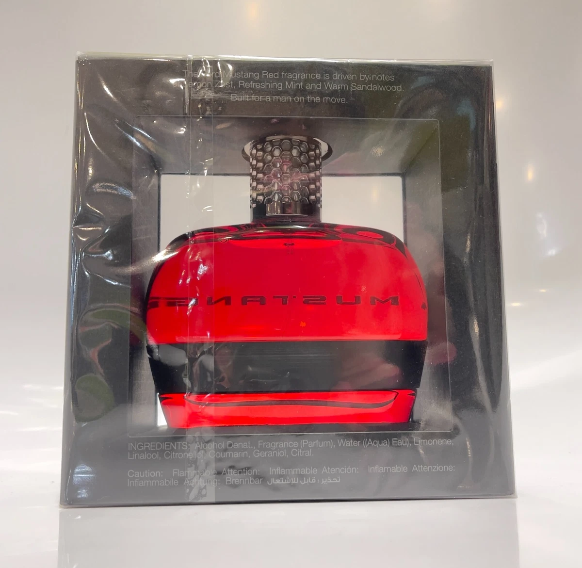 PARFUM MEN FORD MUSTANG RED EAU DE TOILETTE NATURAL SPRAY 100 ML 3.4 OZ