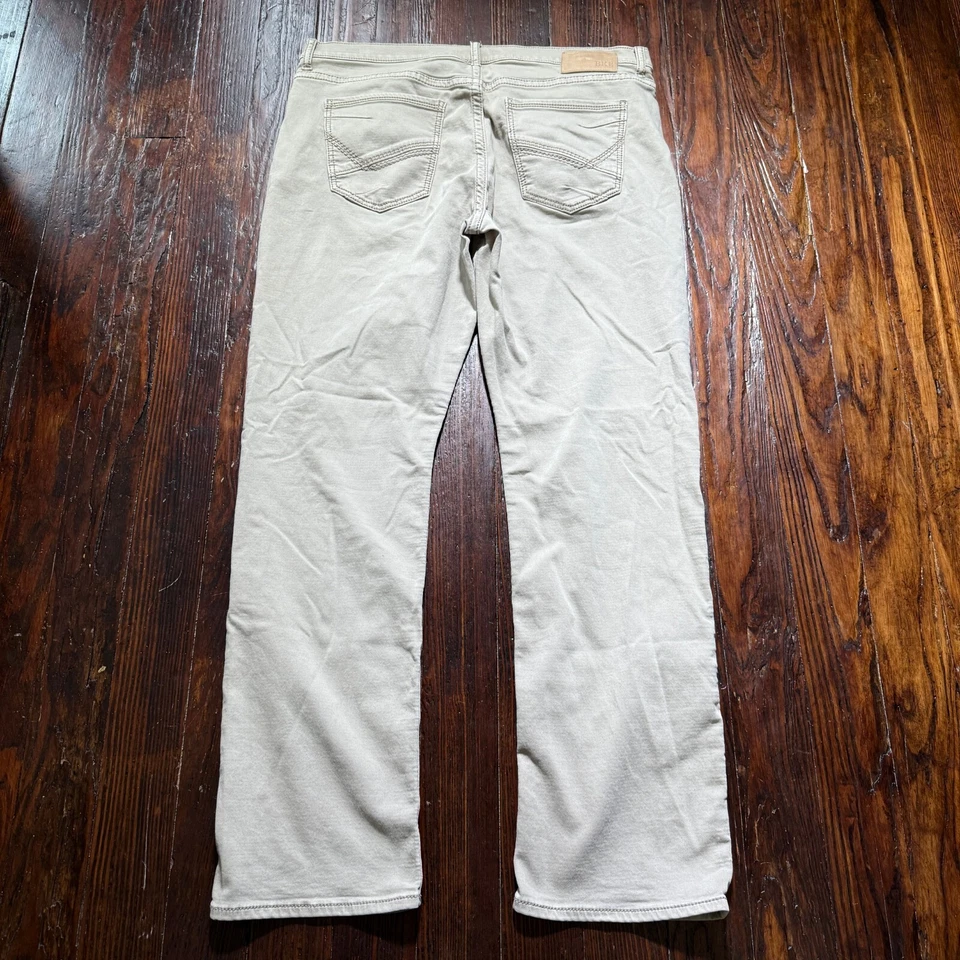 Pantalones BKE Tyler Para Hombre 38x34 Caqui Elastizados Cómodos Lyocell Pierna Recta Foto 2 de 4