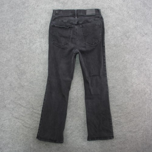 Madewell Jeans Women's 26 Black Dark Wash Boot Cut Jeans - Foto 7 di 12