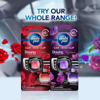 Ambi Pur Car Clip Mold Fighter Car Air Freshener (2.2ml x 2 Packs) - Value Pack