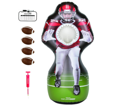 Inflatable Football Receiver Challenge Touchdown Toss Backyard Game Life Size US