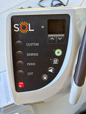 DenMat SOL Dental Diode Laser System w/Handpiece Foot Pedal Charger Glasses