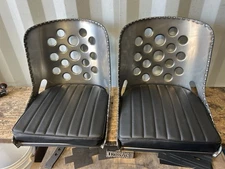 Iron Ace Rat Rod Bomber Seats w/ Black Pads - (Sold as a pair)