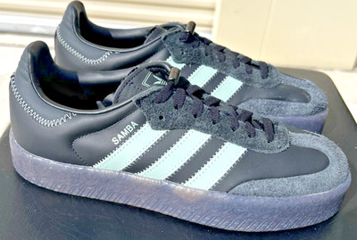 Adidas  Sambae Black/Hazy Green Women's Size 8 (IE9110) Ship Now