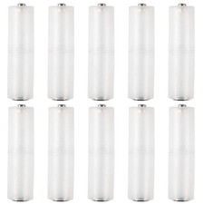 Coliao 10pcs AAA to AA Battery Adapter Clear