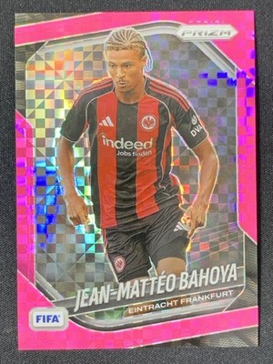 Jean-Matteo Bahoya 2025-26 Panini Prizm FIFA Pink Power Base /75 #298