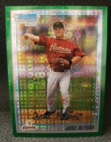 2010 Bowman Chrome #BCP137 Jose Altuve Prospects Green Refractor 