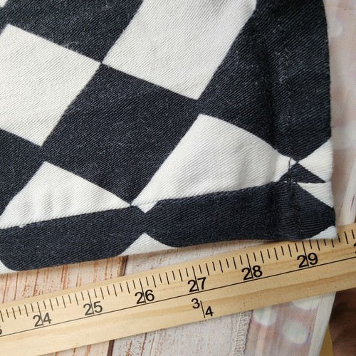 Motel Rocks Denim XS Checkerboard Pants Womens Cotton & Spandex - Picture 11 of 12