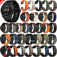 Quick Fit Nylon Loop Watch Band Strap For Garmin Fenix 9/9 Pro/Solar 43/47/51MM