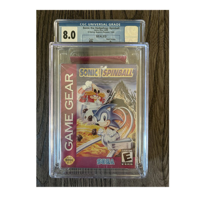 Sonic the Hedgehog: Spinball Game Gear Sealed CGC 8.0 Pinball