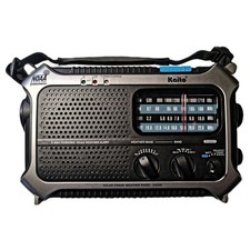 KAITO KA550 SOLAR CRANK NOAA WEATHER RADIO WITH AM FM SHORTWAVE ELECTRONICS