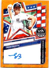 2026 Panini S&S #NTS-LB Logan Bristol Nat. Team Auto Prizm Cracked Gold Ice #/10