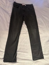 Levi's 511 Slim Stretch Boys Black Jeans W28 L30 Size 16 Performance Denim