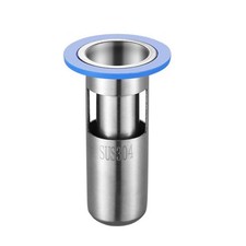 Odor Proof Floor Drain  Shower Floor Drain Backflow Preventer  304Stainless Ste...