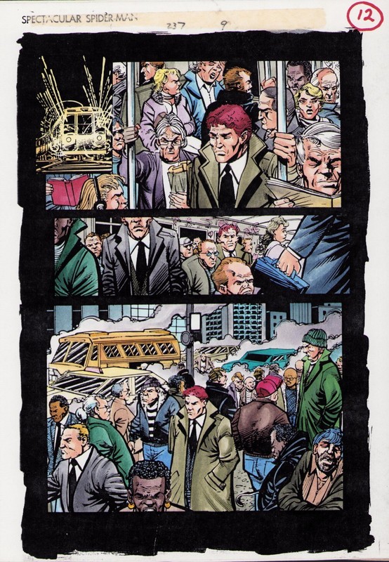 SPECTACULAR SPIDER-MAN #237 PG. 12 - COLOR GUIDE - ART BY JOHN KALISZ
