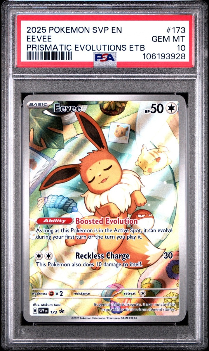 2025 POKEMON SVP EN-SV PRISMATIC EVOLUTIONS ETB PROMO #173 EEVEE