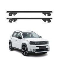 DachträGer GrundtäGer FüR Fiat Grande Panda 2025-2026 Alu 90Kg TÜV Schwarz 2Tlg