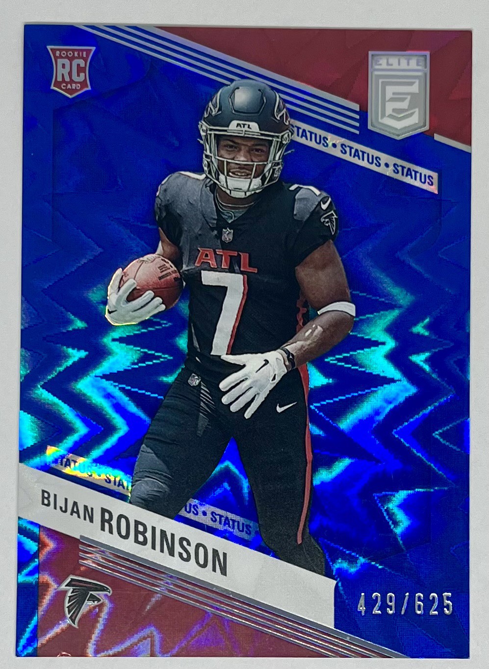 Bijan Robinson 2023 Panini Donruss Elite - Rookies #104 Status Explosion /625
