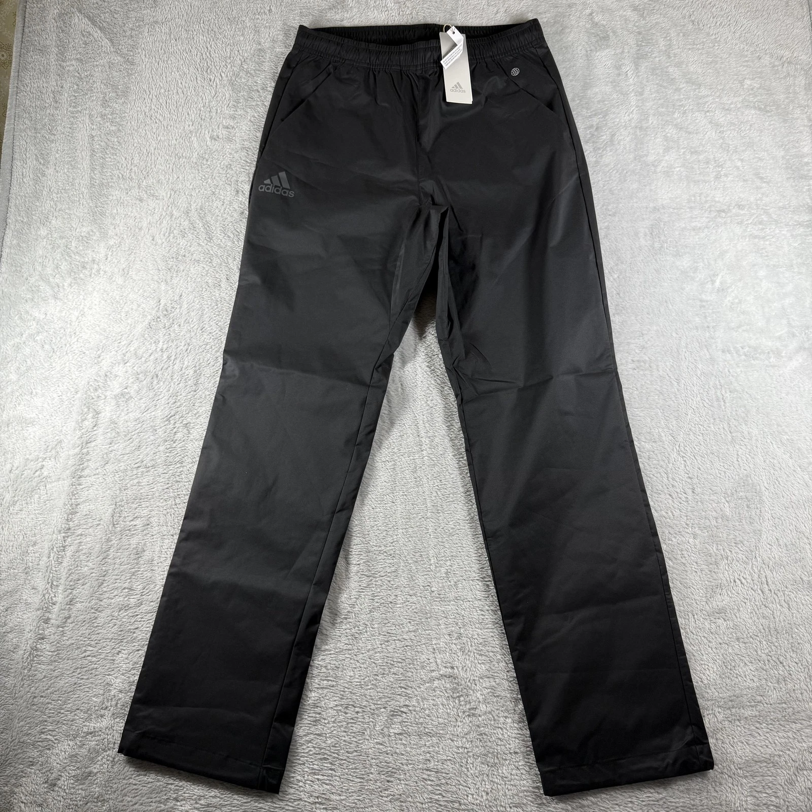 Adidas Prov Pants Mens Small Black Golf Water Resistant Stretch Athletic New