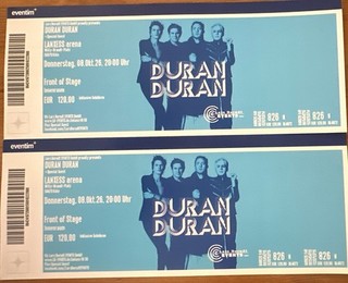 Duran Duran am 8.10.2026 in Klön 2 Tickets 08.10.2026 Front of Stage