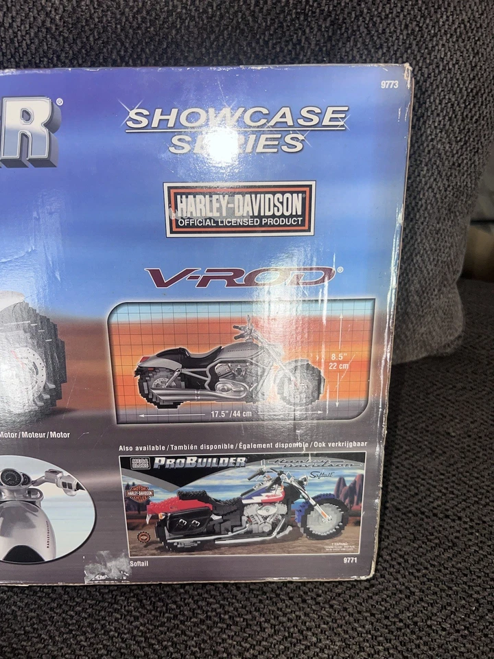 Mega Bloks 9773 HARLEY DAVIDSON V-ROD Pro Builder Set Sealed  - Image 2 of 4