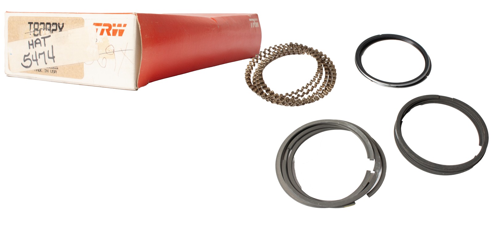 TRW Piston Ring Set Fits 1977-90 Buick LeSabre Oldsmobile Delta 88 Model ID 5474