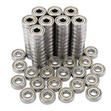 100 PCS 608 ZZ Skateboard Bearings,Double Shielded Miniature Deep Groove Ball...