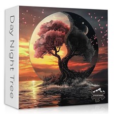 1000 Piece Puzzle Fantasy Landscape Jigsaw For Adults Day And Night Scene Art