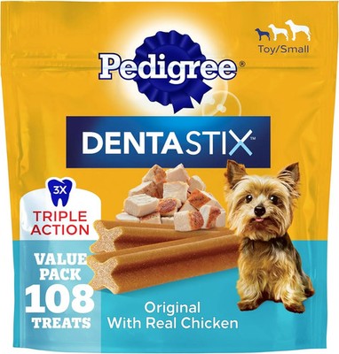 Pedigree Dentastix Dental Chews for Dogs, Small and Toy Breed Dog Treats, Origin