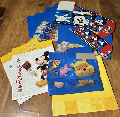 Vintage Lot 14 Disney Store / World Cardboard Pooh Mickey EMPTY Gift Boxes