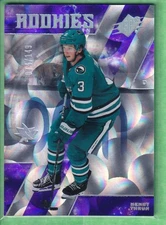 2023-24 SPx Parallax Purple #196 Henry Thrun San Jose Sharks Rookie 074/149