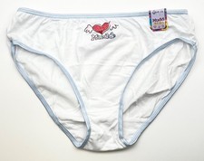 New Vintage Y2K Mudd Kids White Brief Panties With Tags Size XL 14/16