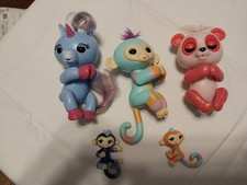 Fingerling Monkey, Unicorn, Panda lot of 3 2 mini monkeys. Tested Working