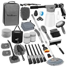 Car Detailing Kit with Foam Gun, Car Wash Mop for Deep Cleaning