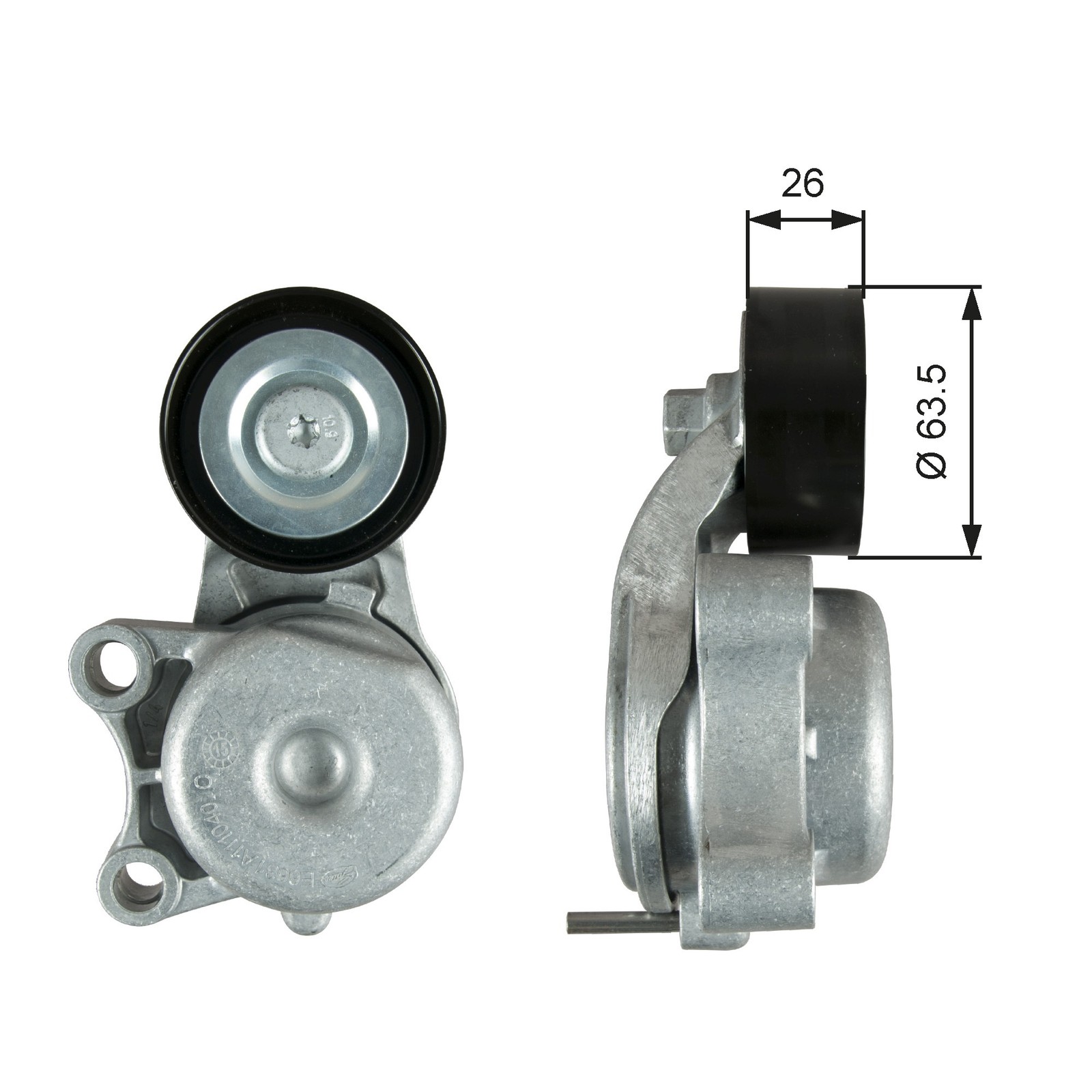 GATES-OE T39343 Belt Tensioner, V-ribbed belt for CHRYSLER,JEEP