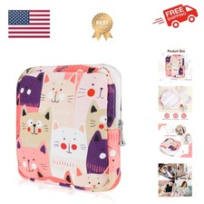 Sanitary Napkin Storage Bag, Portable Period Bags for Teen Girls, Tampon Disp...