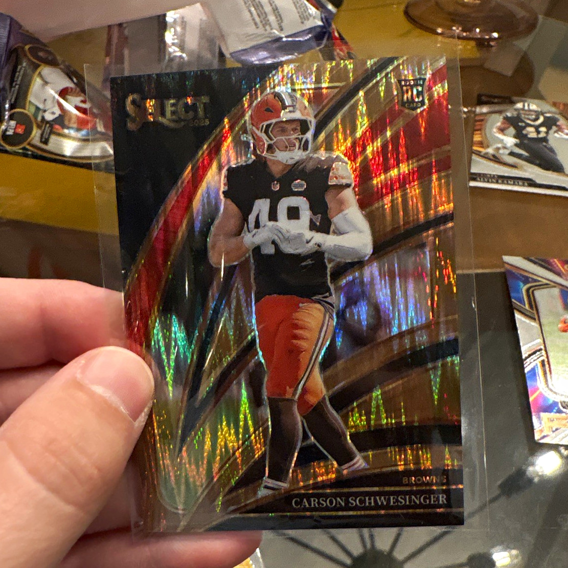 Panini 2025 Select Club Level Carson Schwesinger RC #254 /699 Browns