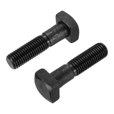 5Pcs Square Head Bolts, 3/4-10x3" Black Oxide Square Machine Screws
