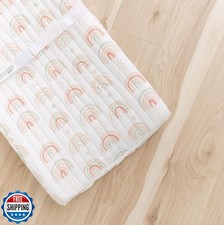 Crane Baby Quilted Changing Pad Cover, 100 Cotton Sateen, 16 X 32, Secure El...